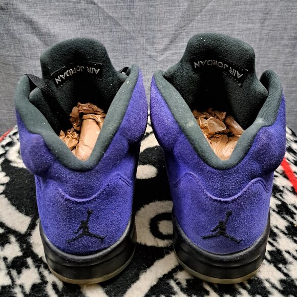 %Size 11 Nike Air Jordan 5 Retro Suede Alternate Grape Men AJ19 main image 9